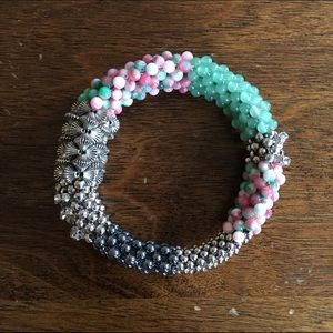 Anthropologie Mixed Media Bangle Bracelet